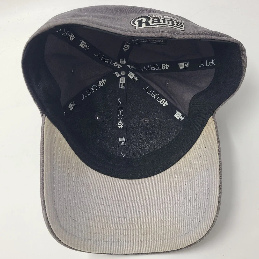 Los‎ Angeles Rams Hat Fitted L New Era 49Forty Blue NFL Football Logo Casual Men